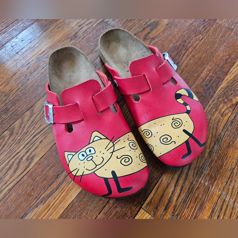 Birkenstock Red Cat Clogs 38